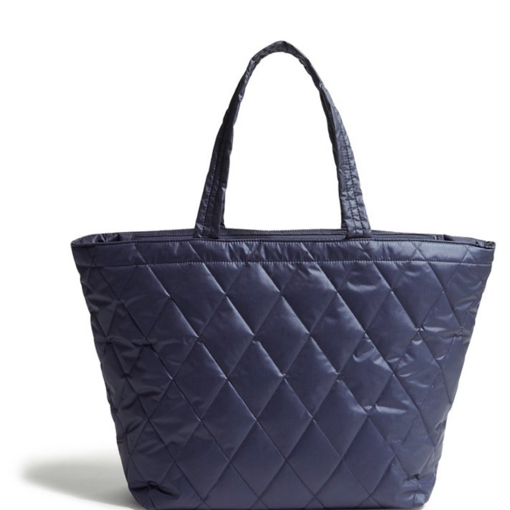 Vera Bradley Blue Quilted Travel Tote Bag with Classic Design - New w/o tags
